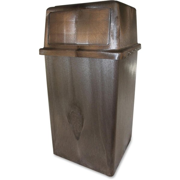 Lighthouse 45 gal In-Outdoor Receptacle Polyethylene Structural FoamBrown LI524730